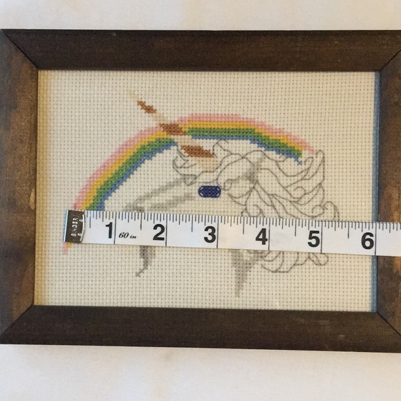 Vtg 80’s Unicorn cross stitch - Picture 9 of 12